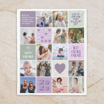 Best Friend Friendship Besties BFF Photo Collage Fleece Blanket<br><div class="desc">Celebrate the special moments with your loved one with this simple, modern and minimalist Photo Collage design. This customisable picture collage design is perfect for creating a personalised and heartfelt gift featuring cherished moments, creating a visual journey of the precious memories you've shared. Great for birthday, wedding anniversary, Valentine's Day...</div>