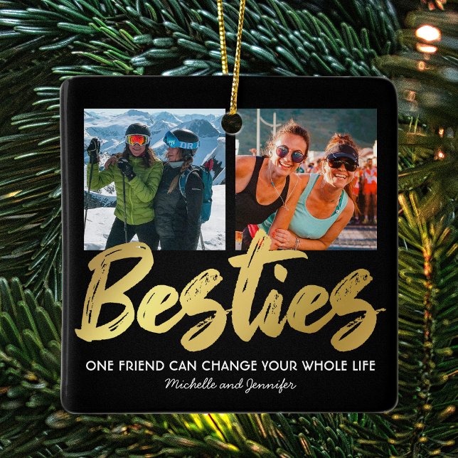 Best Friend Gift | Christmas Ceramic Ornament (Creator Uploaded)