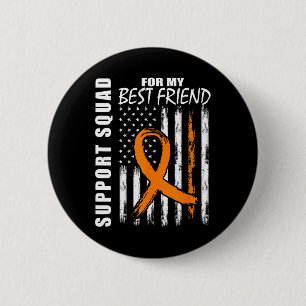 Best Friend Gifts Multiple Sclerosis Flag Support 6 Cm Round Badge
