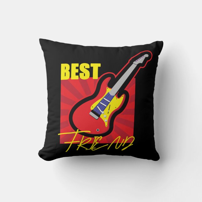 Best Friend Guitar  Cushion (Front)