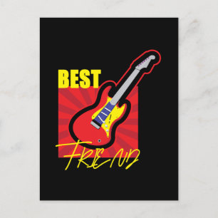 Best Friend Guitar Postcard