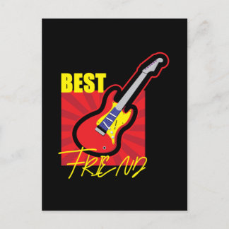 Best Friend Guitar Postcard