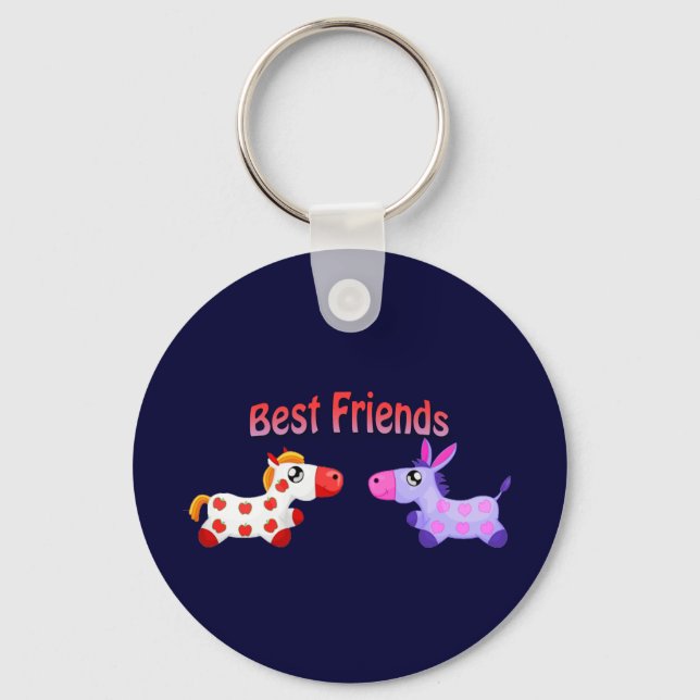Best Friend Horses Key Ring (Front)