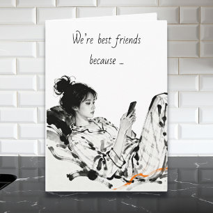 Best Friend Humor Showing Appreciation Card