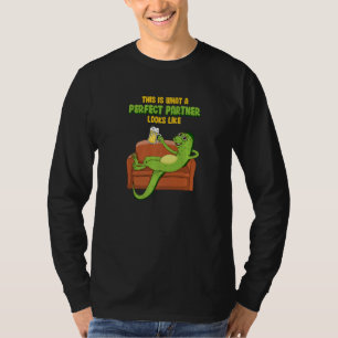 Best Friend Iguana With Beer On Sofa T-Shirt