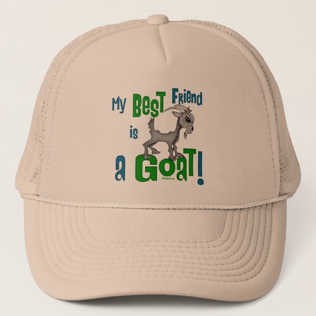 Best Friend is a Goat Trucker Hat (Front)