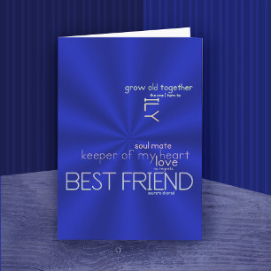 Best Friend Keeper of My Heart Greeting Card