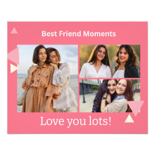 Best Friend Moments Photo Collage – Personalized Print