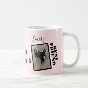Best Friend Name Paw Pet Photo  Coffee Mug