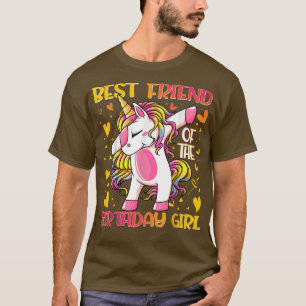 Best Friend of the Birthday Girl Dabbing Unicorn G T-Shirt