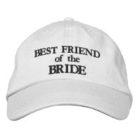 Best Friend of the Bride black custom chic wedding