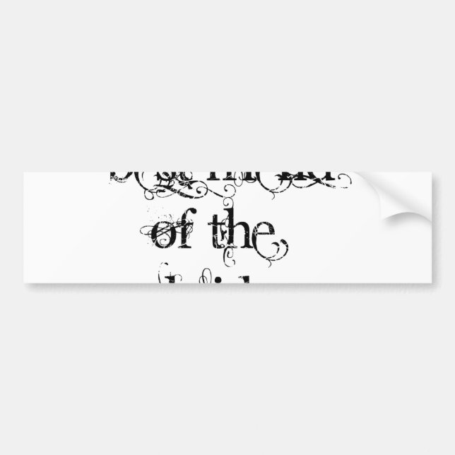 Best Friend of the Bride Bumper Sticker (Front)