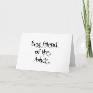 Best Friend of the Bride Card