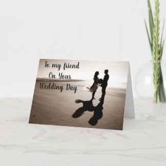 "BEST FRIEND" ON YOUR WEDDING DAY-LOVE/FUN CARD