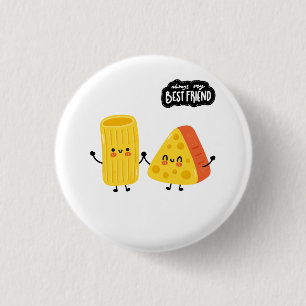Best Friend Pasta and Cheese 3 Cm Round Badge
