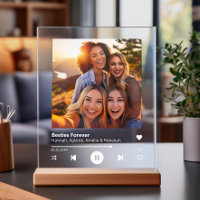 Best Friend Personalised Acrylic Song Photo Plaque