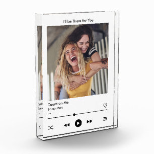 Best Friend Personalised Song Plaque Photo