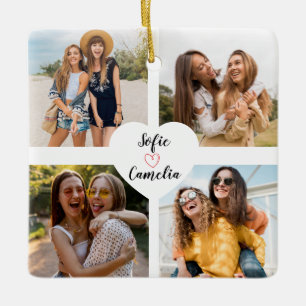 Best Friend photo colage Ornaments