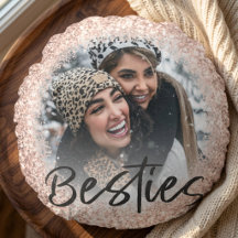 Best Friend Pink Girly Glitter Photo 