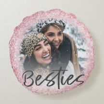 Best Friend Pink Girly Glitter Photo 