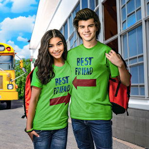 Best Friend Pointing Red Arrow T-Shirt