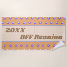 Best Friend Reunion Blue Peach Polka Dot BFF