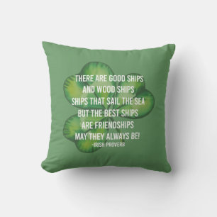 Best friend shamrock friendship Irish blessing  Cushion