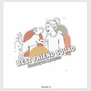 Best Friend Squad Dog Mum Boho Line Art