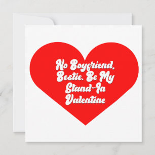 Best Friend Stand-In Valentine Card