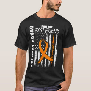 Best Friend Support Leukemia Awareness Flag Suppor T-Shirt