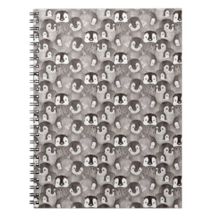 Best Friend-Watercolor Baby Penguin Notebook