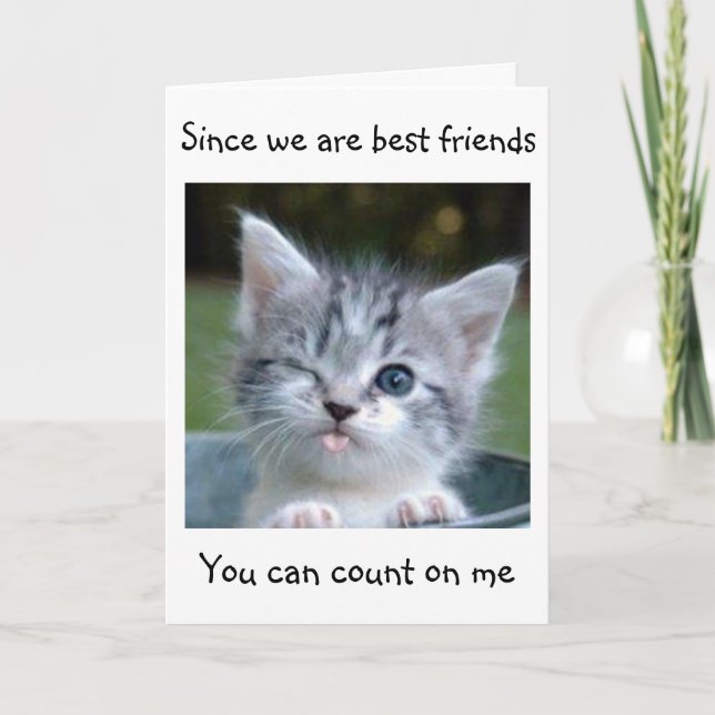 **BEST FRIEND** WON'T TELL YOUR AGE-HAPPY BIRTHDAY CARD (Front)