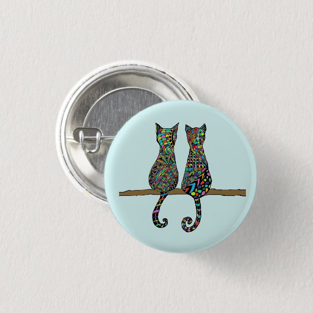 Best Friends 3 Cm Round Badge (Front & Back)