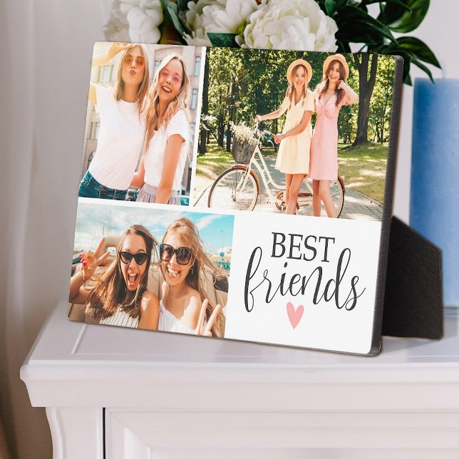 Best Friends 3 Photo Collage Plaque (Creator Uploaded)