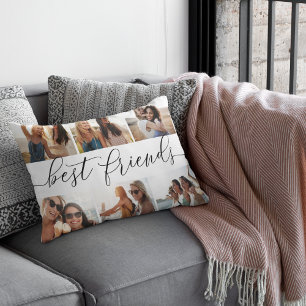 Best Friends   6 Photo Collage Decorative Cushion