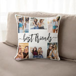 Best Friends 6 Photo Collage Keepsake Cushion<br><div class="desc">Celebrate friendship with the Best Friends 6 Photo Collage Keepsake Throw Pillow. This personalised pillow features a beautifully arranged collage of six cherished photos, capturing unforgettable moments with your best friends. Crafted from high-quality materials, it adds a stylish and sentimental touch to any space, perfect for displaying on a bed...</div>