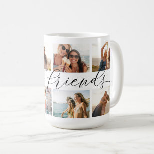 Best Friends 8 Photo Collage Coffee Mug