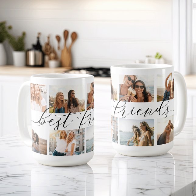 Best Friends 8 Photo Collage Coffee Mug (Creator Uploaded)