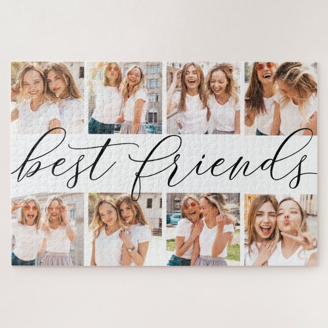 Best Friends | 8 Photo Collage Jigsaw Puzzle (Horizontal)