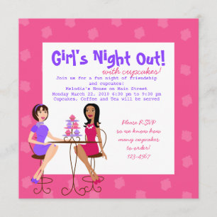 Best Friends and Cupcakes! Invitation