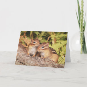 Best Friends Baby Chipmunks Card