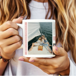 Best Friends Besties 6 Photo Collage Coffee Mug