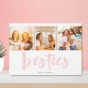 Best Friends Besties Photo Collage Plaque