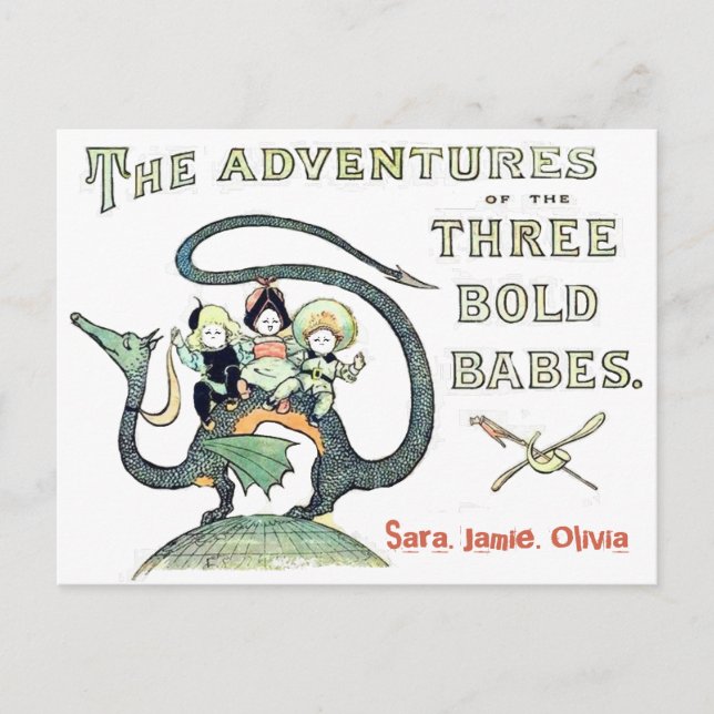 Best Friends BFF Dragon 3 Bold Babes Postcard (Front)