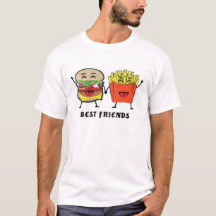 Best Friends - Burger and Fries - Funny T-Shirt