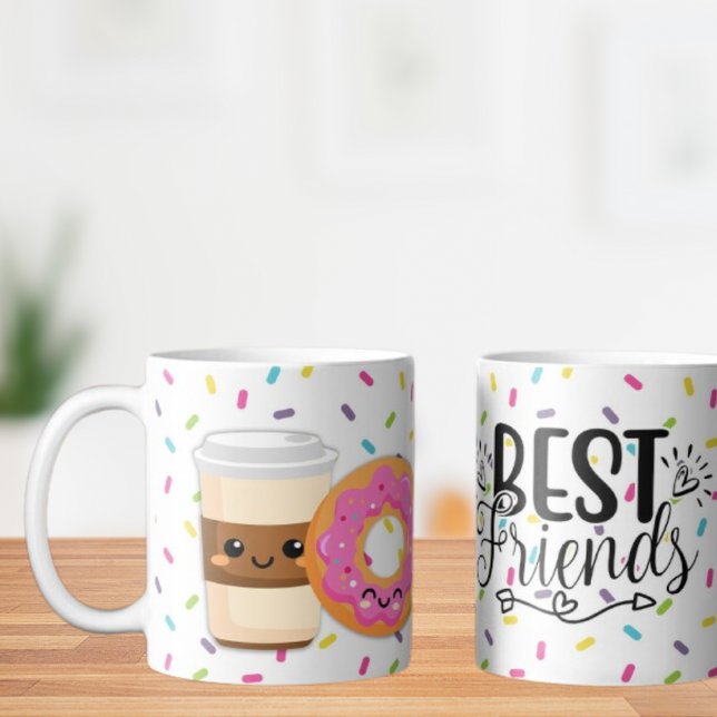 Best Friends Coffee and Doughnut Mug (Creator Uploaded)