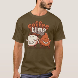 Best Friends Coffee Bathroom Break by Tobe Fonseca T-Shirt