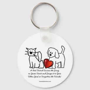 Best Friends Collection Song Key Ring