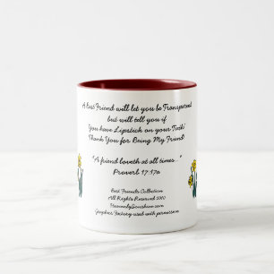 Best Friends Collection Transparent Two-Tone Coffee Mug