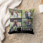 Best Friends Cool Friendship Photo Collage Cushion (Blanket)